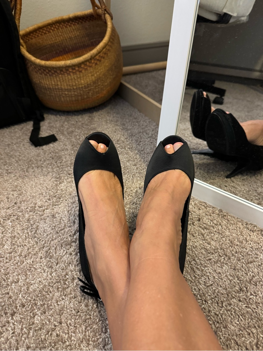 Peep-Toe Heels — Elegant Women's Evening Pumps